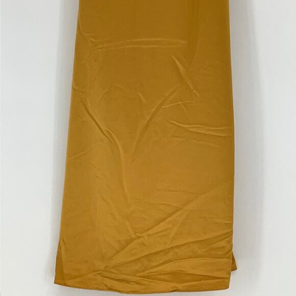 NEW! Dessy Collection Size 14 Charmeuse Slip Dress NYC Yellow $231 msrp I21-12 - Picture 8 of 10